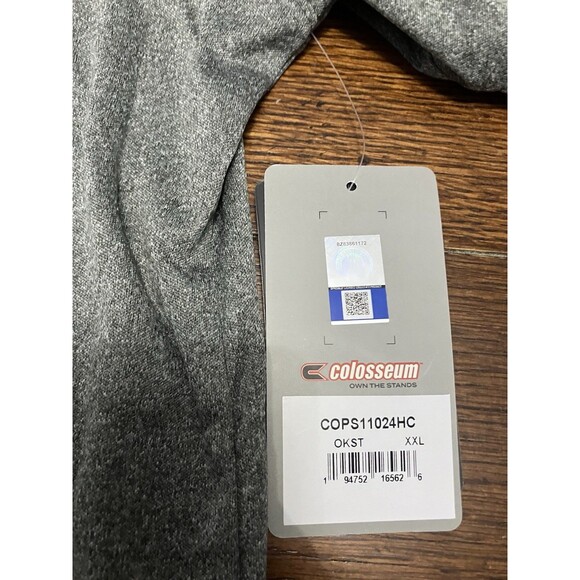 Oklahoma State Cowboys (OSU) Men's Colosseum Logo Polo Size 2XL NWT Orange Grey - Picture 4 of 5